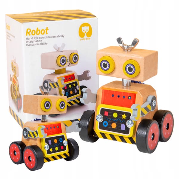 Manipulerende Legetøjsrobot Montessori Foldbar Pædagogisk Sensorisk