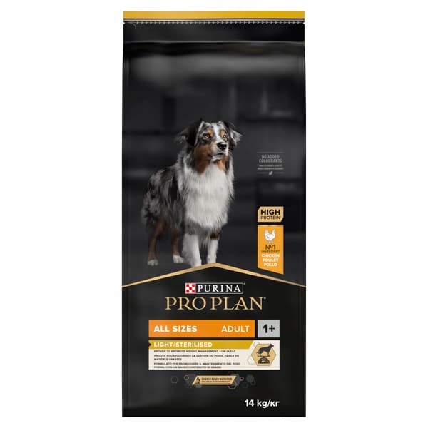 PURINA PRO PLAN tørfoder til voksne hunde 14 kg