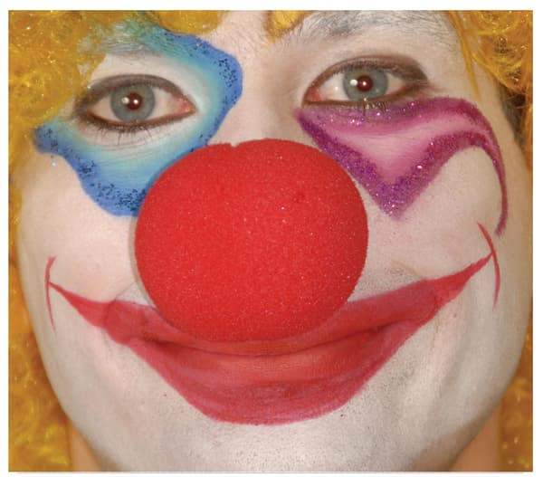Clownnenä vaahto punainen 5cm