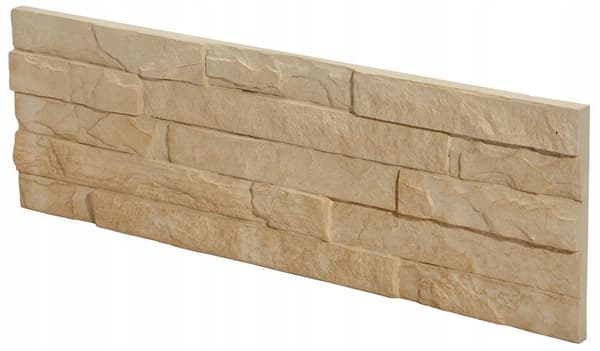 Gipsväggkakel 38,5×13 cm 0,40 m2 krämfärgad, dekorativ