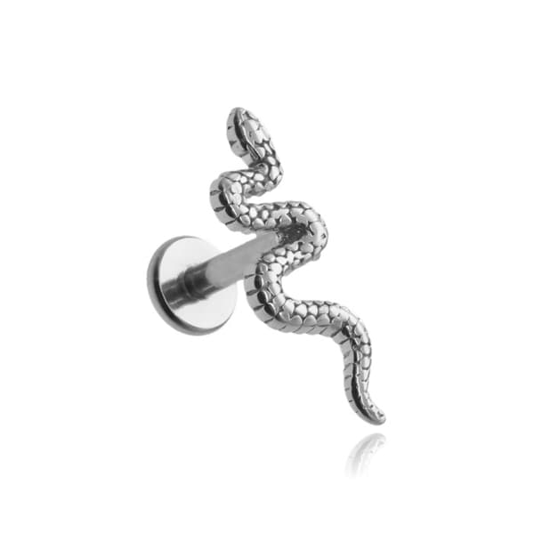 Silverörhänge med ormlabret - LGW-041 1.2/6