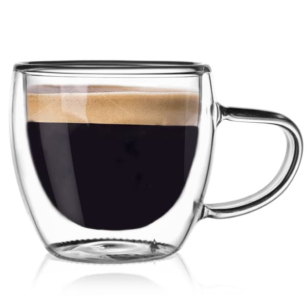 Double termoglas med dobbelt væg til espresso 100 ml
