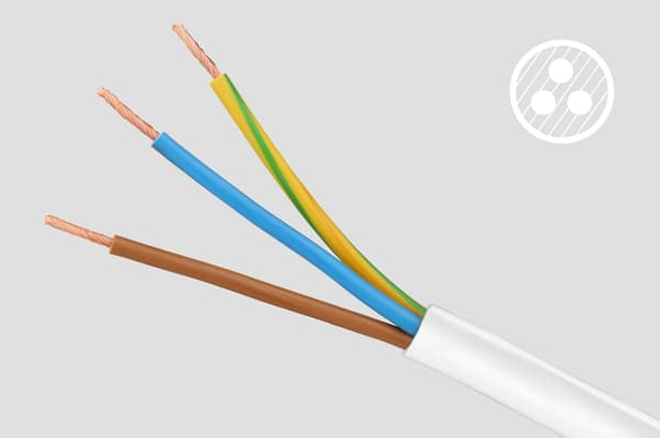 Forlængerledning strømskinne 5m 3 stikkontakter 2xUSB 3x1.0mm2 afbryder Rebel