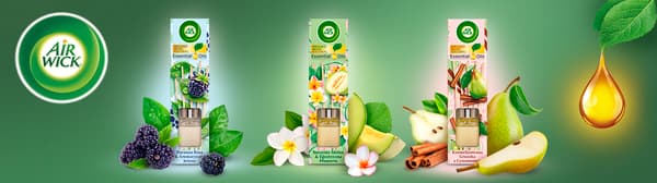 Air Wick duftende pinde morgenluft og aromatiske bær 40ml