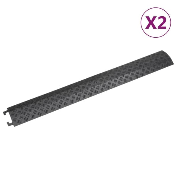 vidaXL kabelramper, 2 stk., 98,5 cm, sort