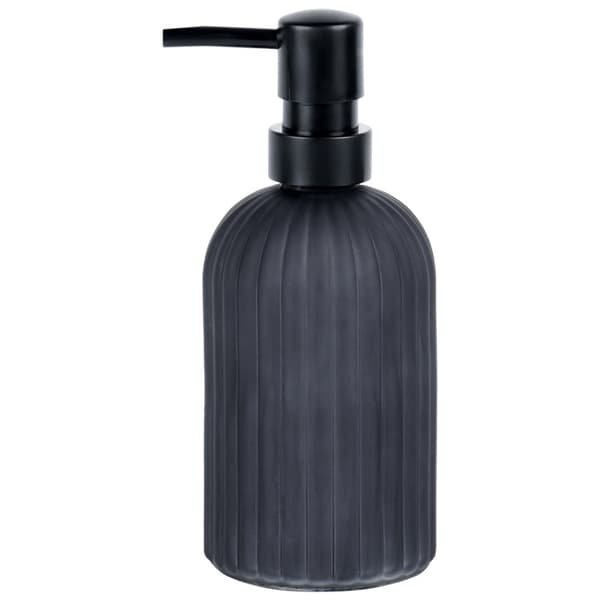 Saippuanjakaaja lasi musta 400 ml 2 kpl