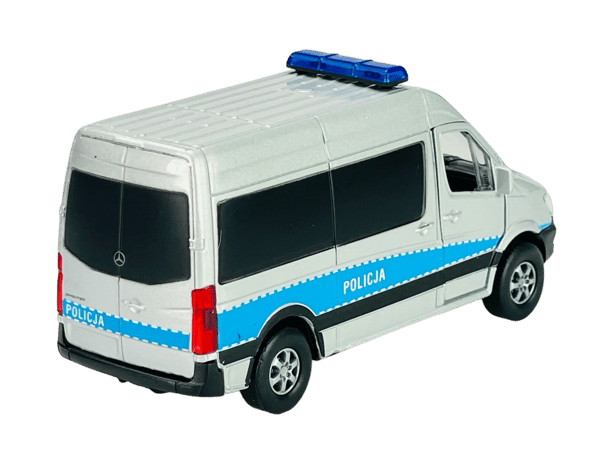 WELLY MERCEDES-BENZ SPRINTER PANEL VAN POLISK POLIS 1:34 43730