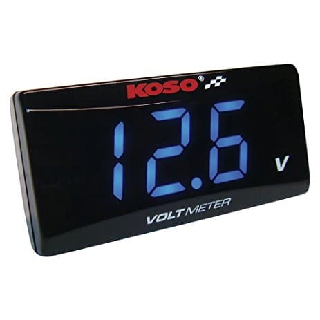 Koso vandtæt voltmeter super slank model (blå baggrundsbelysning) (EL)