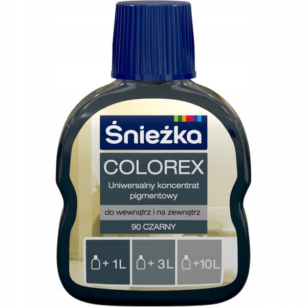Colorex farvepigment til maling, sort mat, 100 ml