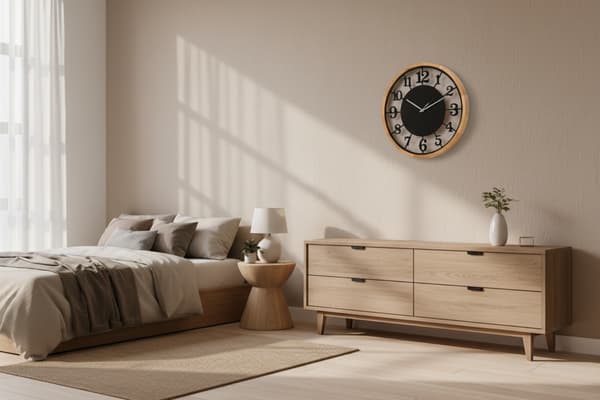 Vægur LEJA 47cm træ eg premium