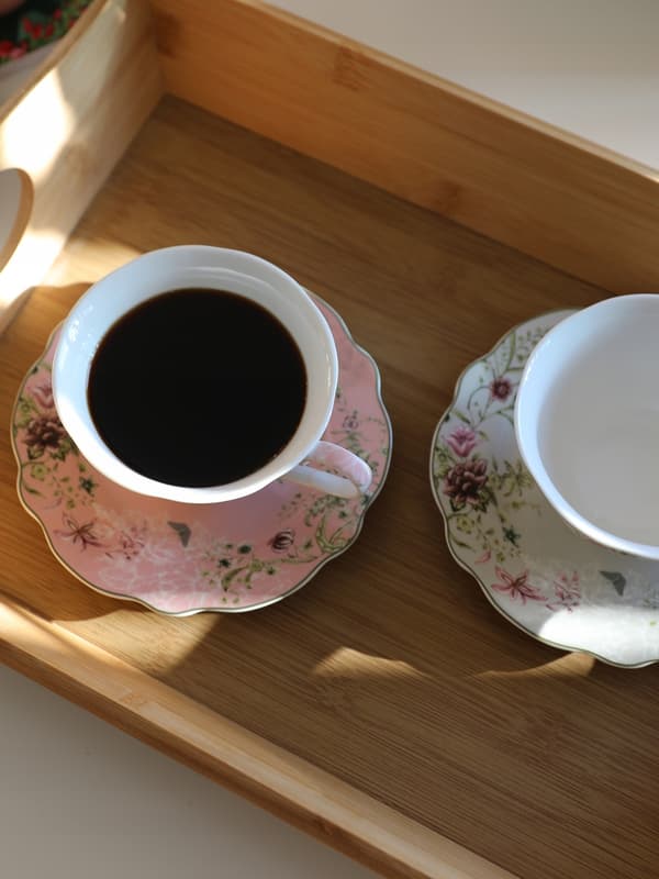 KOP SÆT MED 2 STK. 220 ml MED UNDERKOP TIL TE OG KAFFE