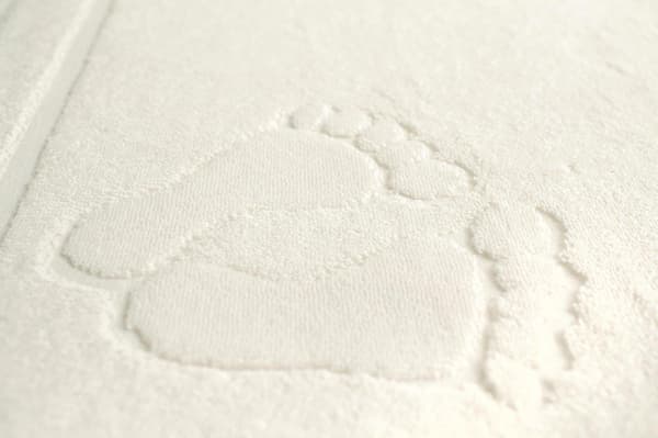 Fodtæppe 50x70 CREME Ekri 650g 100% bomuld