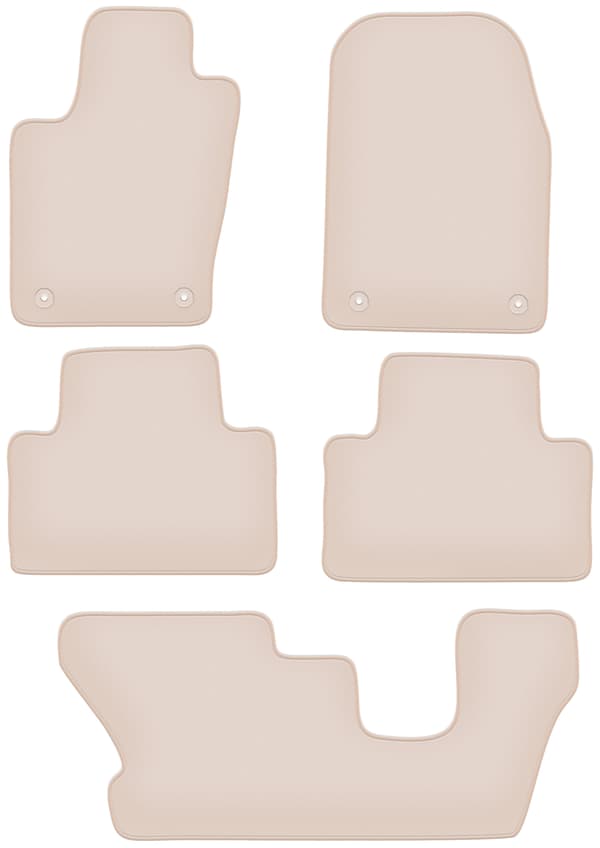Premium beige måtter til Dodge Durango III 7-sæders 2010-2020
