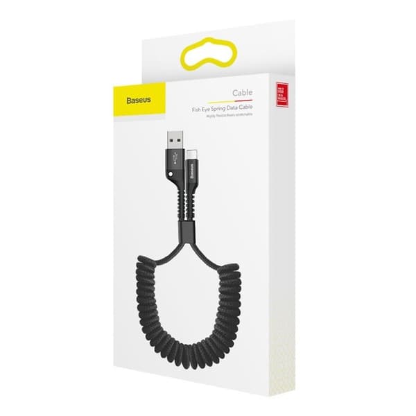 Baseus Spring Lightning-kabel 1m 2A (svart)