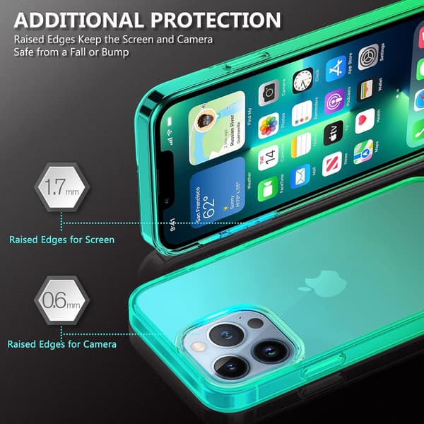 APPLE IPHONE 13 PRO ETUI TRANSPARENT GRØNT