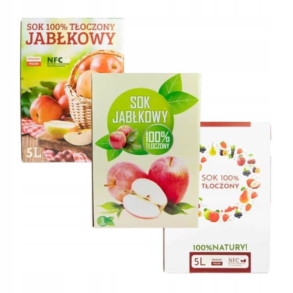 Æblejuicekarton 100% naturlig presset karton til juice