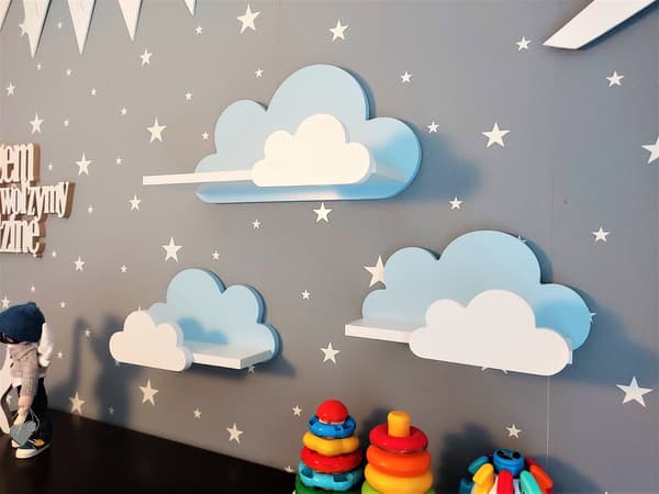 Cloud Shelves Sæt med 3 Moli-Galaxy - Cappuccino