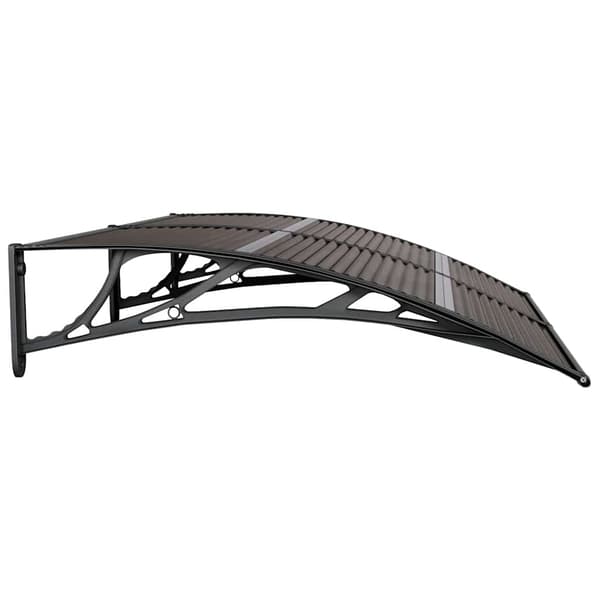 vidaXL dørmarkise sort 150x100 cm polycarbonat
