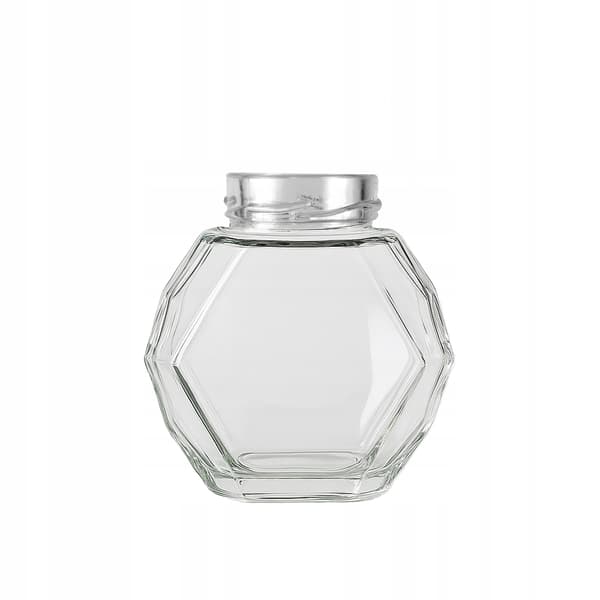 5x GUCIO glasburkar 200ml för honungssylt, present, bröllop, glasflaskor