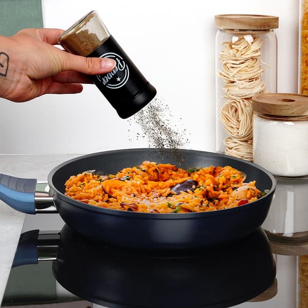 Flaskor för olja och vinäger, kryddbehållare 4 st