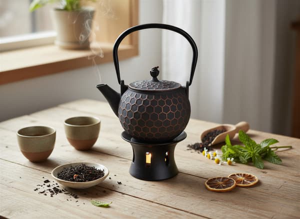 Støbejernskedel Bee 1,2 l teinfuser + tevarmer
