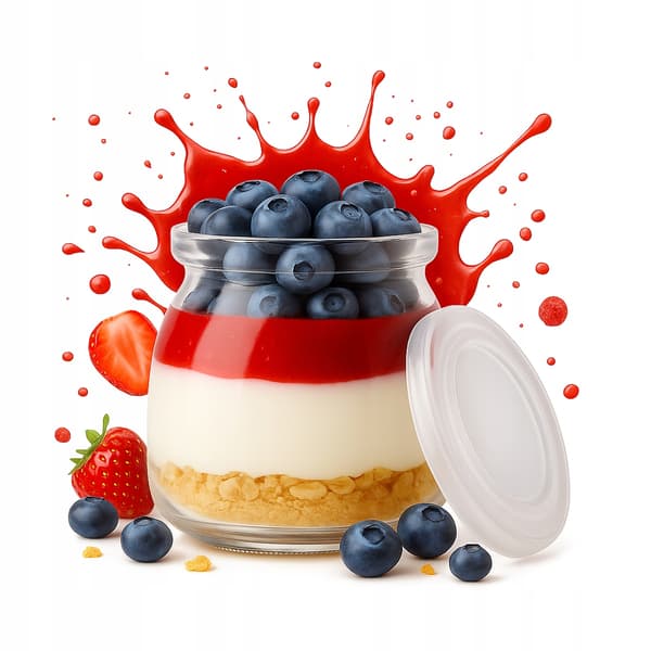 20x GLASBURKAR FÖR EFTERRÄTTER 100ml dessertbehållare för desserter som present