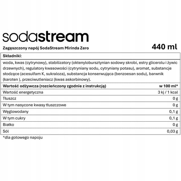 SODASTREAM Mirinda Zero + Pepsi läsksirap set 2 st.