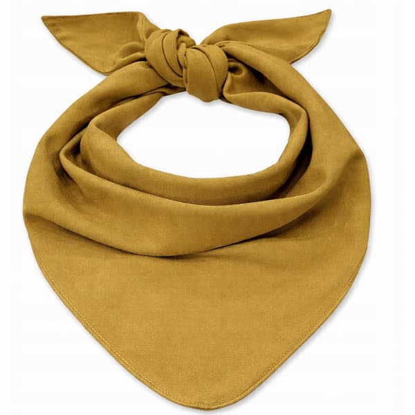 STOR triangulär halsduk, bomullsbandana, okrafärg