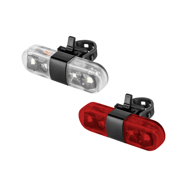 Cykellampa bak och fram LED USB 2 st Rebel