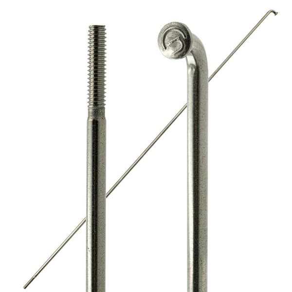 CnSpoke 134T eger 2,3 x 2,0 mm rustfrit stål sølv (uden nippel)