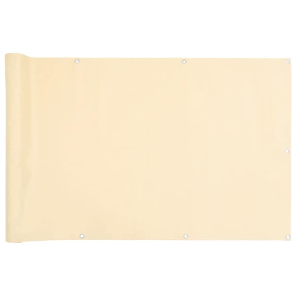 vidaXL balkonmarkise, cremefarvet, 400x120 cm, PVC