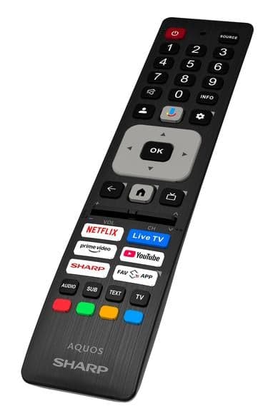 QLED-televisio SHARP 43HP5465E 43" 4K Google TV Dolby Vision Musta