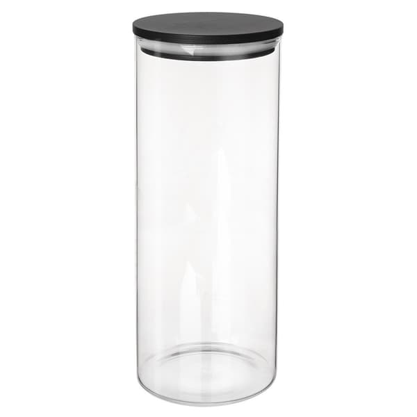 Glasbeholder til løse produkter med låg og forsegling 1,2 l
