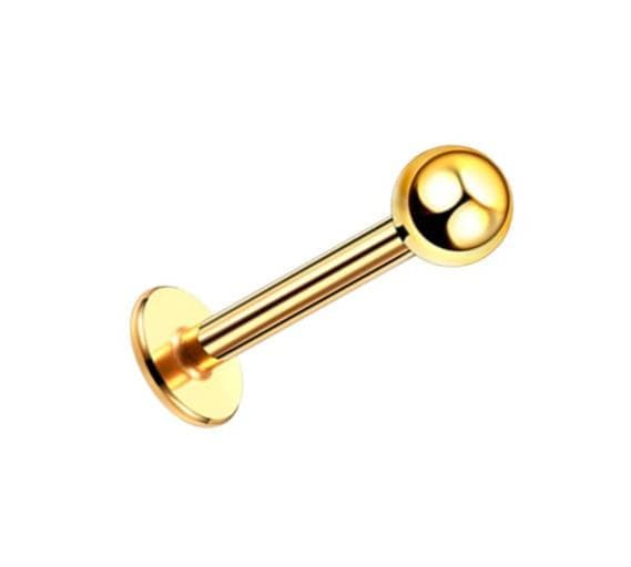 Titanium Labret Ørering - Guld - TL-001 1.2/7/3