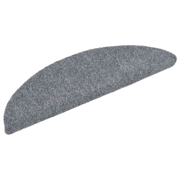 vidaXL selvklæbende trappemåtter 20 stk. lysegrå 56x17x3 cm