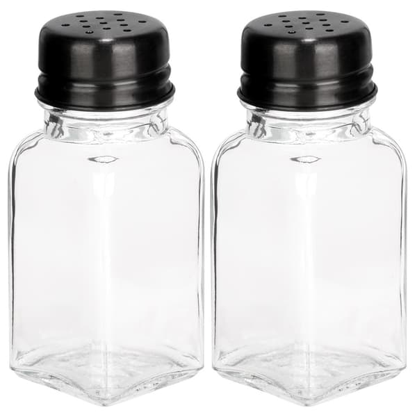 Salt- og peberkar i glas 80 ml 2 stk.