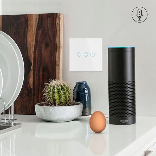 TUYA WiFi Touch-brytare 1 krets vit # L+N