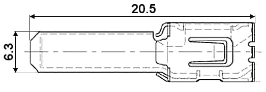 KSW-6.3/2.5*P100 hanstik