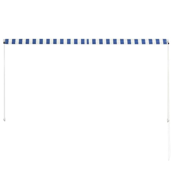 vidaXL Rullmarkis 250 x 150 cm blå och vit