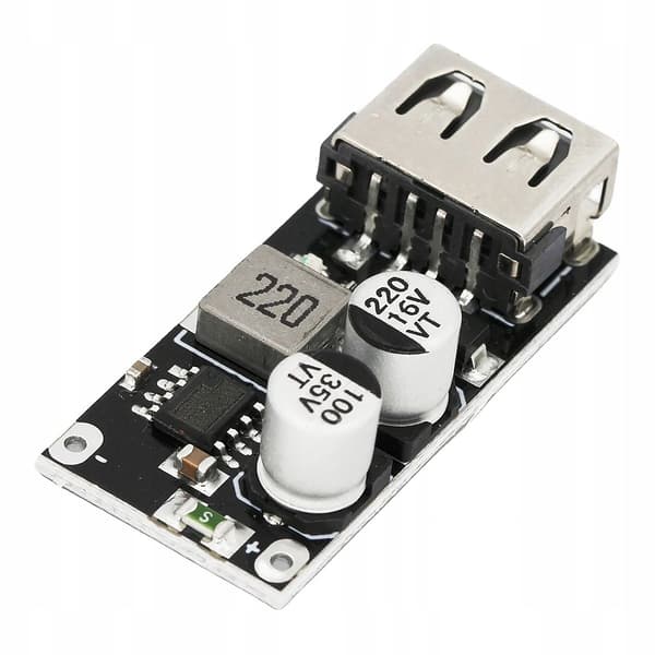 Rosfix 1-kanals spændingsomformer oplader 2.0 3.0 USB step-down