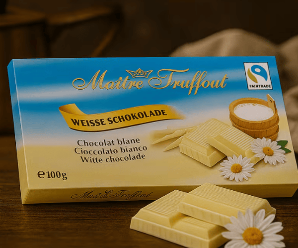 Maitre Truffout vit choklad 100 g