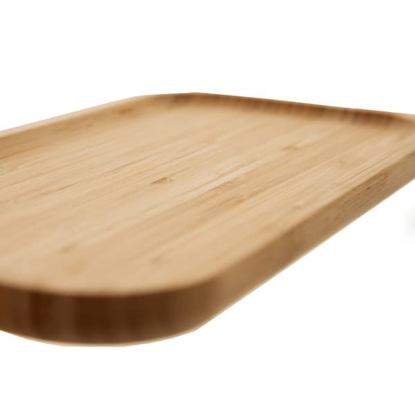 Rektangulär serveringsbricka i bambu 25x13 cm