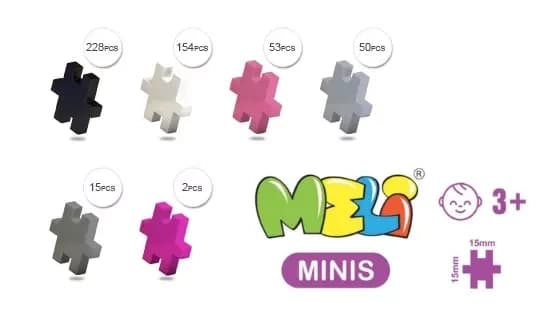 Meli Minis Farm 2i1 klodser - 500 stk.