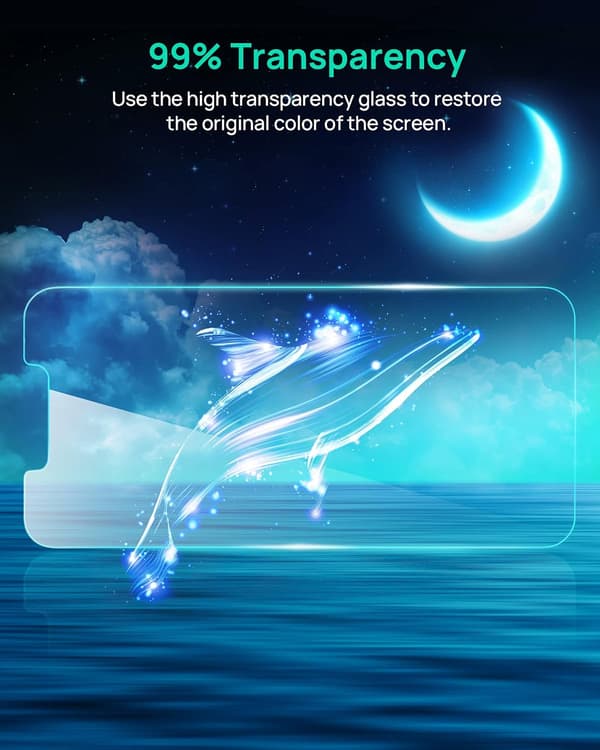 3x 9H HÄRDAT GLAS FÖR IPHONE 13/13 PRO 6.1'
