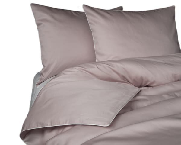 Bäddset i ren bomull 180x200 cm puderrosa premium