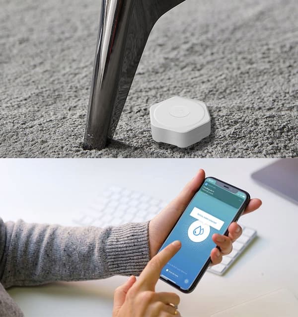 Kompakt ZigBee TUYA översvämningsvattensensor