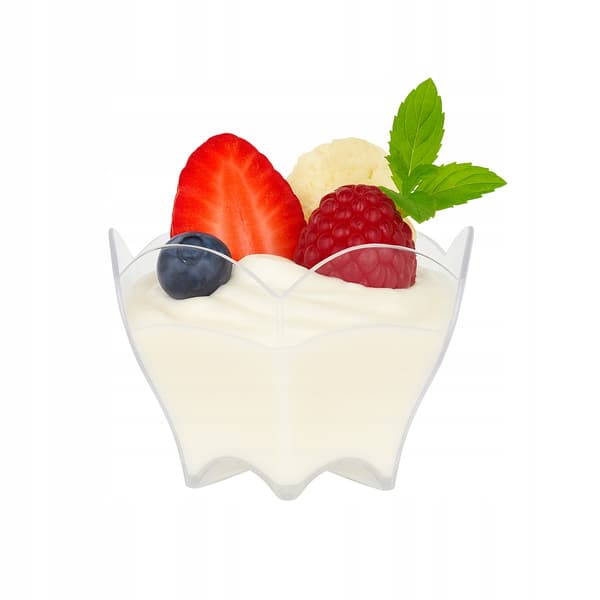 48x DESSERTKOPPER 90 ml QUEEN beholderkop til dessertsmagning