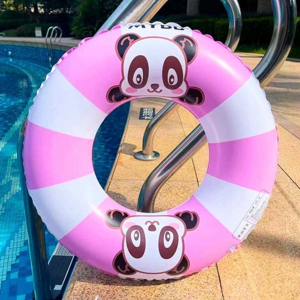 Oppustelig Svømmering For Børn BESTWAY Panda Pool Strand Sikker