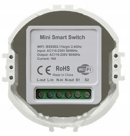 TUYA Smart RTX Eco WiFi-belysningscontroller 1OB-belysningsrelæmodul
