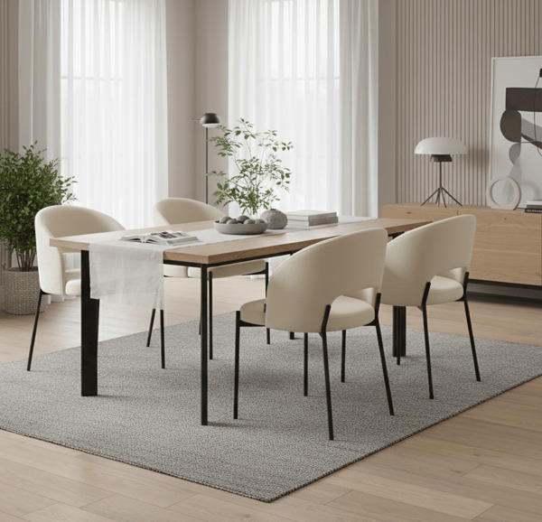 Polstret stol Siena beige velour